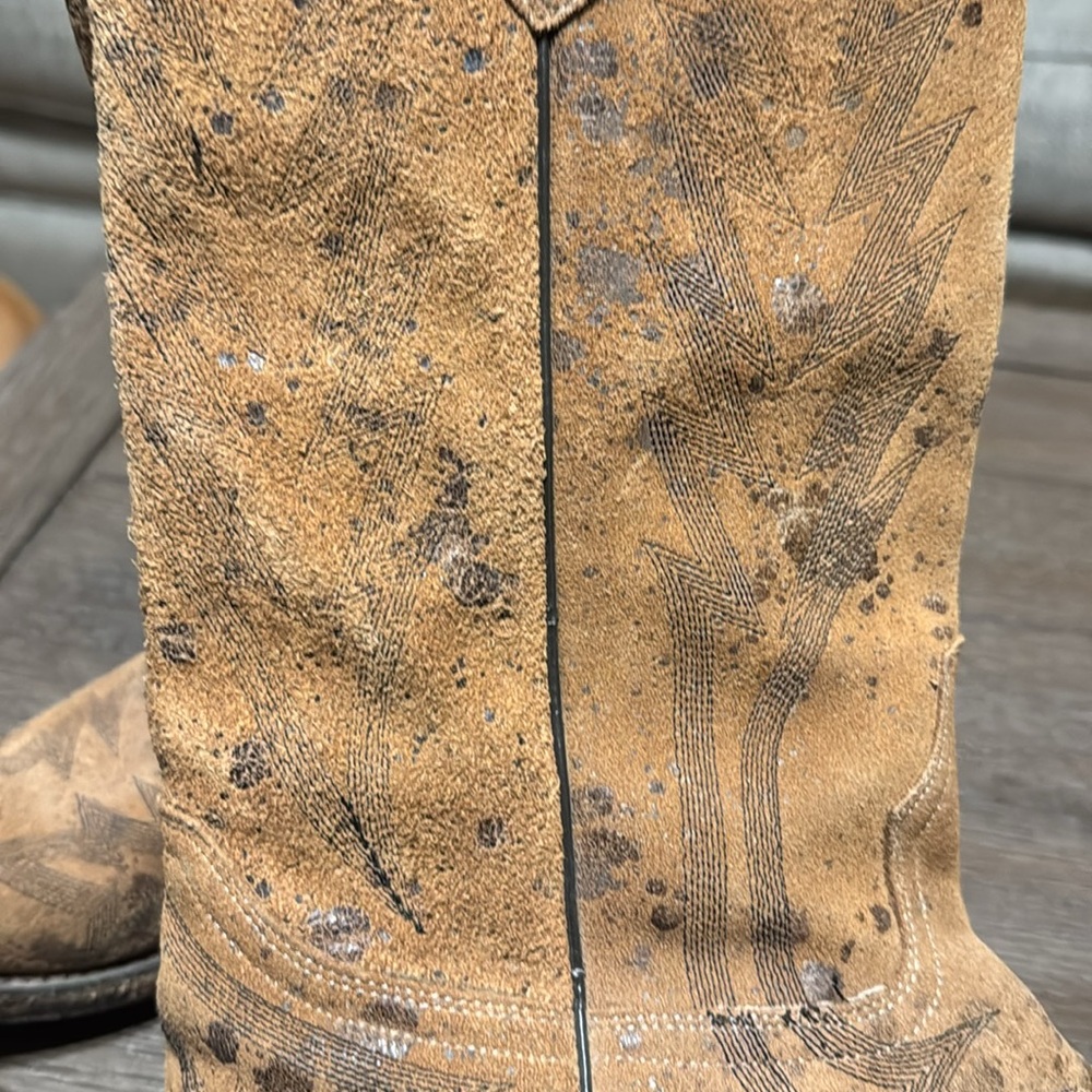 Johnny Ringo Suede Cowboy Boots - Picture 5 of 8